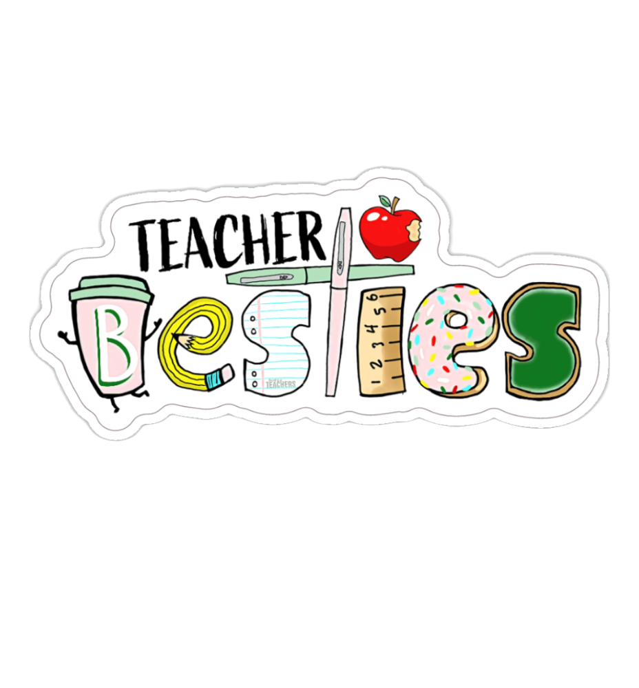 Teacher Besties Sticker