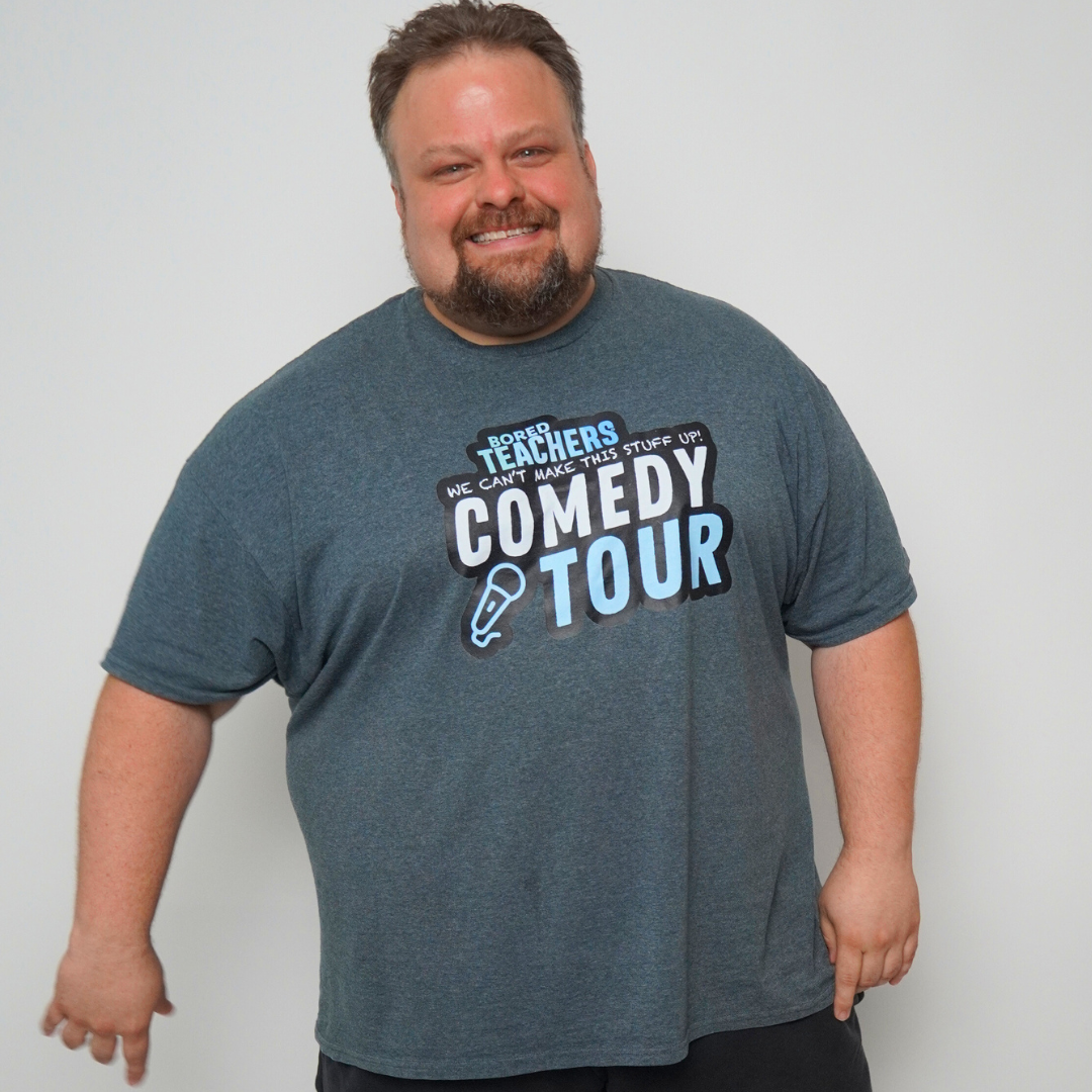 Bored Teachers Comedy Tour T-Shirt - Heather Teal