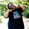 Teach Laugh Sleep Repeat T-Shirt - Black