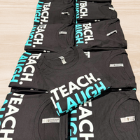 Teach Laugh Sleep Repeat T-Shirt - Black