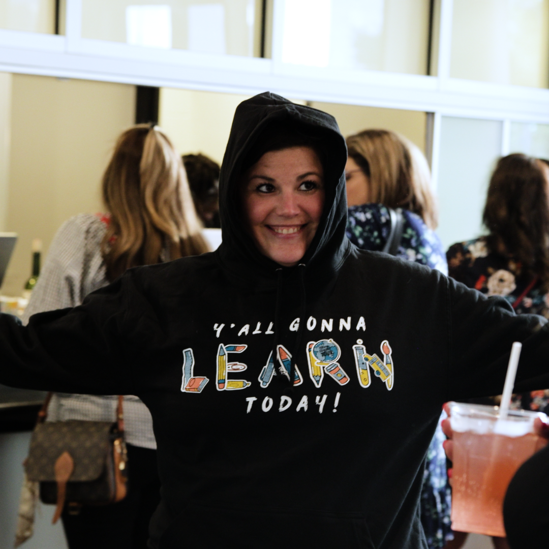 Y'all Gonna Learn Today Pullover Hoodie - Black