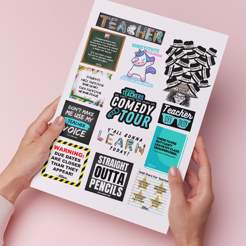 Sticker Sheet Array Sticker Sheet – Bored Teachers