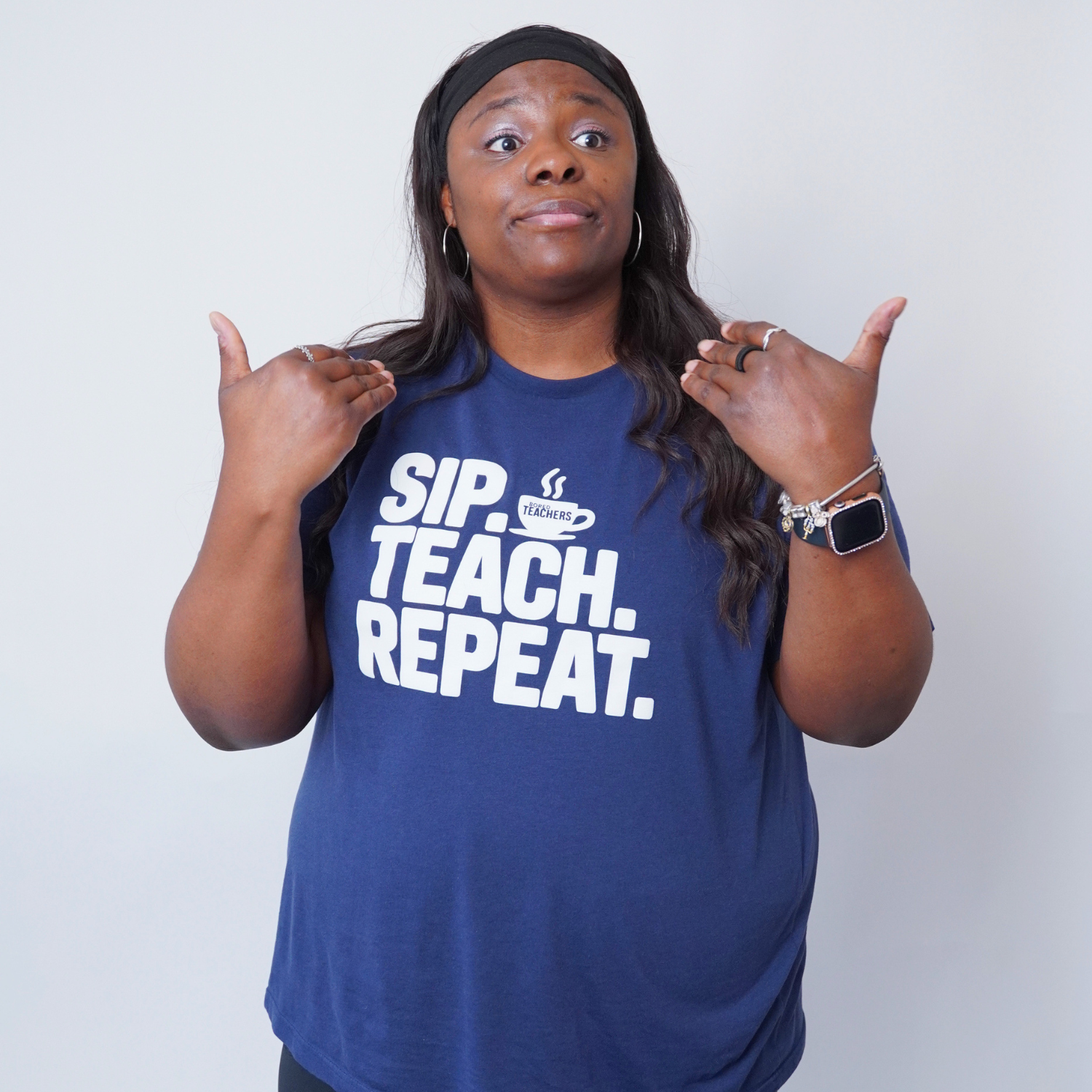"SIP. TEACH. REPEAT." T-shirt