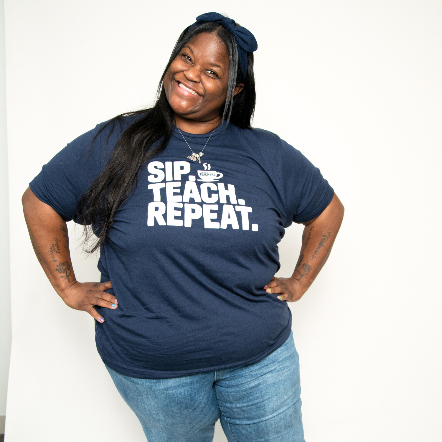 "SIP. TEACH. REPEAT." T-shirt