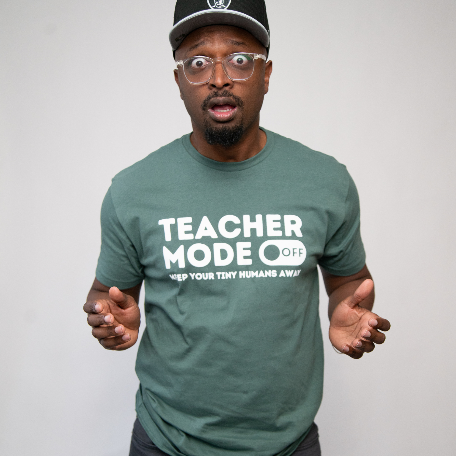 "Teacher Mode Off: Keep Your Tiny Humans Away" T-shirt