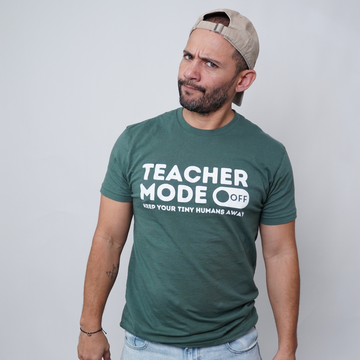 "Teacher Mode Off: Keep Your Tiny Humans Away" T-shirt